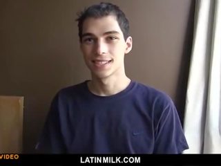 Latin youth sucking fucking cumfacial for money